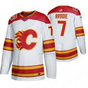 Maillot Hockey Calgary Flames T. J. Brodie 2019 Heritage Classic Authentique Blanc