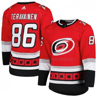 Maillot Hockey Carolina Hurricanes Teuvo Teravainen 25th Anniversary Authentique Rouge