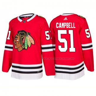 Maillot Hockey Chicago Blackhawks Brian Campbell Domicile 2018 Rouge