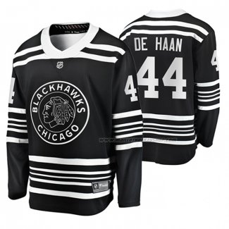 Maillot Hockey Chicago Blackhawks Calvin de Haan Premier Alterner Noir