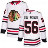 Maillot Hockey Chicago Blackhawks Erik Gustafsson Road Authentique Blanc