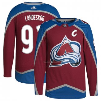 Maillot Hockey Colorado Avalanche Gabriel Landeskog Primegreen Authentique Pro Maroon