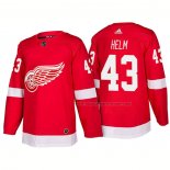 Maillot Hockey Detroit Red Wings Darren Helm New Outfitted 2018 Rouge