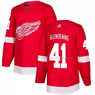 Maillot Hockey Detroit Red Wings Luke Glendening Domicile Authentique Rouge