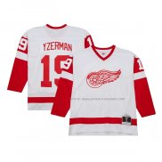 Maillot Hockey Detroit Red Wings Steve Yzerman Mitchell & Ness 1983-84 Blue Line Blanc