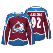 Maillot Hockey Femme Colorado Avalanche Gabriel Landeskog Authentique Joueur Maroon