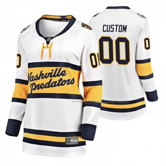 Maillot Hockey Femme Nashville Predators Personnalise Breakaway Joueur 2020 Winter Classic Blanc