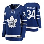 Maillot Hockey Femme Toronto Maple Leafs Auston Matthews Domicile Breakaway Joueur Bleu