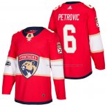 Maillot Hockey Florida Panthers Alex Petrovic Authentique Domicile 2018 Rouge