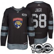 Maillot Hockey Florida Panthers Jaromir Jagr 1917-2017 100th Anniversaire Noir