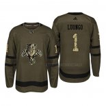 Maillot Hockey Florida Panthers Roberto Luongo 2018 Salute To Service Vert Militar