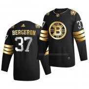 Maillot Hockey Golden Edition Boston Bruins Patrice Bergeron Limited Authentique 2020-21 Noir