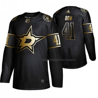 Maillot Hockey Golden Edition Dallas Stars Landon Bow Authentique Noir