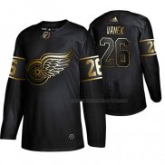 Maillot Hockey Golden Edition Detroit Red Wings Thomas Vanek Authentique Noir