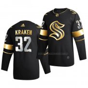 Maillot Hockey Golden Edition Seattle Kraken Kraken Limited Authentique 2020-21 Noir