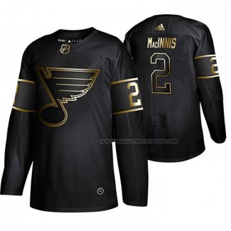 Maillot Hockey Golden Edition St. Louis Blues Al Macinnis Retired Joueur Authentique Noir