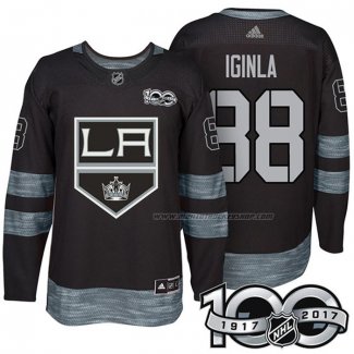 Maillot Hockey Los Angeles Kings Jarome Iginla 1917-2017 100th Anniversaire Noir