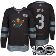 Maillot Hockey Minnesota Wild Charlie Coyle 1917-2017 100th Anniversaire Noir