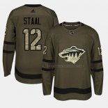 Maillot Hockey Minnesota Wild Eric Staal 2018 Salute To Service Vert Militar