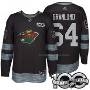 Maillot Hockey Minnesota Wild Mikael Granlund 1917-2017 100th Anniversaire Noir