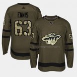 Maillot Hockey Minnesota Wild Tyler Ennis 2018 Salute To Service Vert Militar