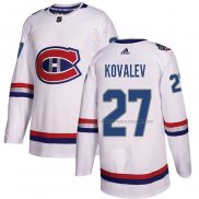 Maillot Hockey Montreal Canadiens Alexei Kovalev Authentique 2017 100 Classic Blanc