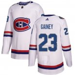 Maillot Hockey Montreal Canadiens Bob Gainey Authentique 2017 100 Classic Blanc