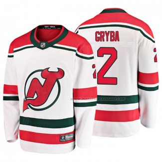 Maillot Hockey New Jersey Devils Eric Gryba Alterner Breakaway Blanc