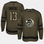 Maillot Hockey New York Islanders Mathew Barzal 2018 Salute To Service Vert Militar