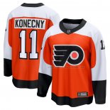 Maillot Hockey Philadelphia Flyers Travis Konecny Domicile Premier Breakaway Orange