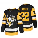 Maillot Hockey Pittsburgh Penguins Matt Hunwick Authentique Domicile 2018 Noir