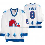 Maillot Hockey Quebec Nordiques Cale Makar Heritage Vintage Replica Blanc