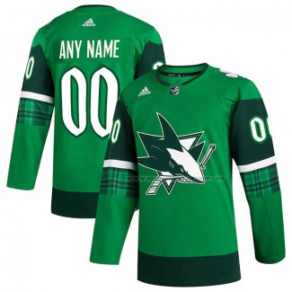 Maillot Hockey San Jose Sharks 2023 St. Patrick's Day Authentique Vert