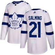 Maillot Hockey Toronto Maple Leafs Borje Salming Authentique 2018 Stadium Series Blanc