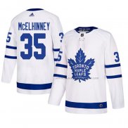 Maillot Hockey Toronto Maple Leafs Curtis Mcelhinney Authentique Exterieur Blanc