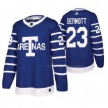 Maillot Hockey Toronto Maple Leafs Travis Dermott Throwback Authentique Bleu