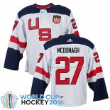 Maillot Hockey USA Ryan Mcdonagh Premier 2016 World Cup Blanc