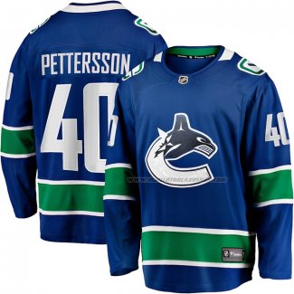 Maillot Hockey Vancouver Canucks Elias Pettersson Domicile Breakaway Bleu