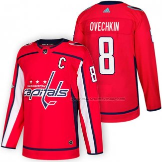 Maillot Hockey Washington Capitals Alex Ovechkin Authentique Domicile 2018 Rouge