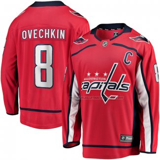 Maillot Hockey Washington Capitals Alexander Ovechkin Captain Patch Domicile Breakaway Rouge