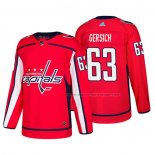 Maillot Hockey Washington Capitals Shane Gersich Domicile Authentique Joueur Rouge