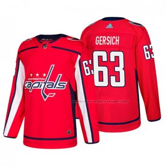 Maillot Hockey Washington Capitals Shane Gersich Domicile Authentique Joueur Rouge