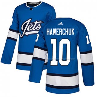 Maillot Hockey Winnipeg Jets Dale Hawerchuk Alterner Authentique Bleu