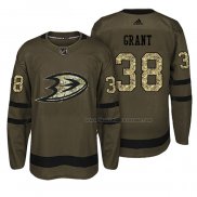 Maillot Hockey Anaheim Ducks Derek Grant Salute To Service Vert Militar