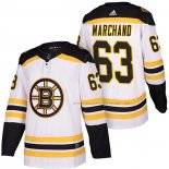 Maillot Hockey Boston Bruins Brad Marchand 2018 Exterieur Authentique Blanc