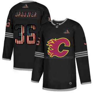 Maillot Hockey Calgary Flames Troy Brouwer 2020 USA Flag Noir