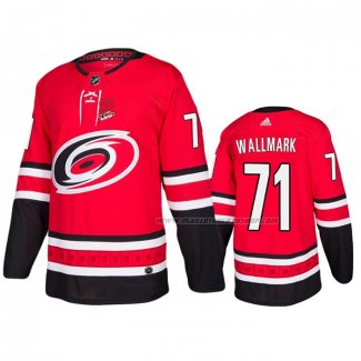 Maillot Hockey Carolina Hurricanes Lucas Wallmark Domicile Rouge