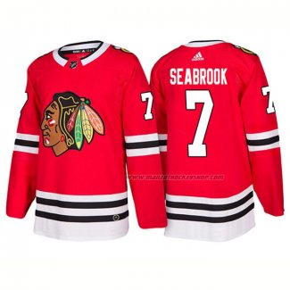 Maillot Hockey Chicago Blackhawks Brent Seabrook Domicile 2018 Rouge