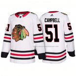 Maillot Hockey Chicago Blackhawks Brian Campbell Exterieur 2018 Blanc