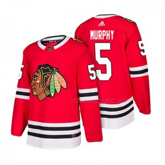 Maillot Hockey Chicago Blackhawks Connor Murphy Domicile Authentique 2018 Rouge